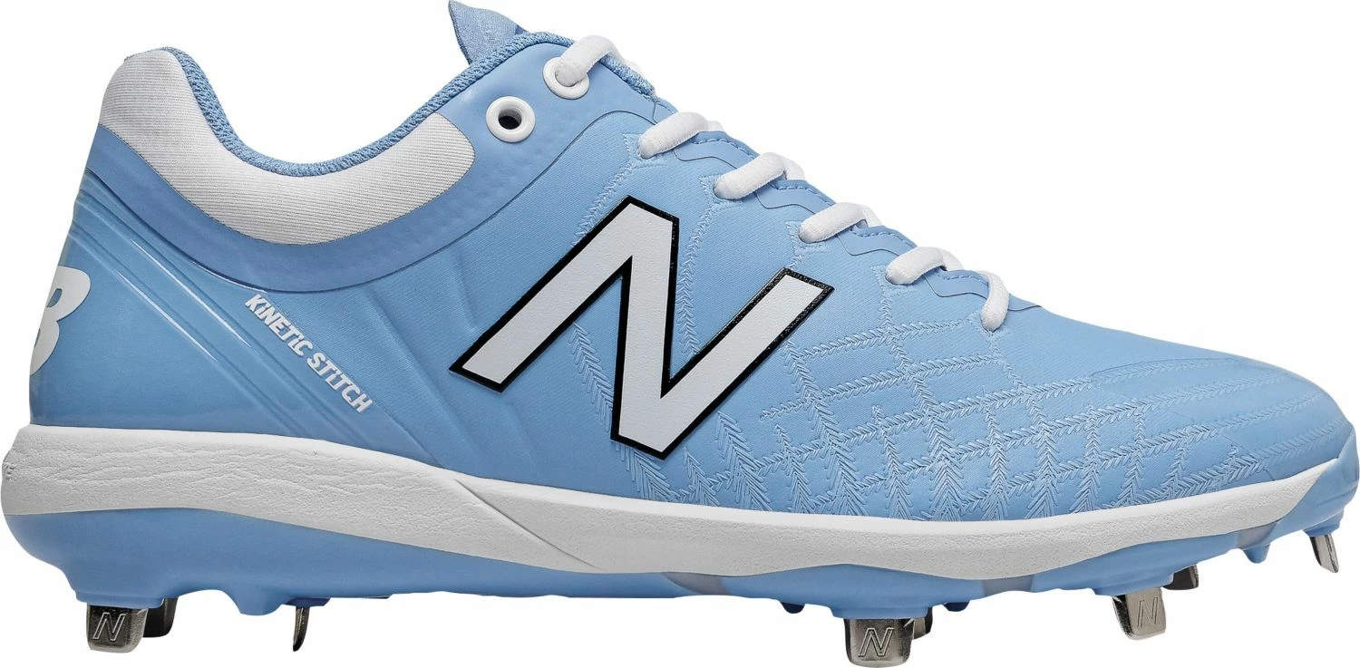 New Balance L4040v5 Low Cut Metal Cleat - Columbia Blue White 3 New Balance L4040v5 Low Cut Metal Cleat - Columbia Blue White