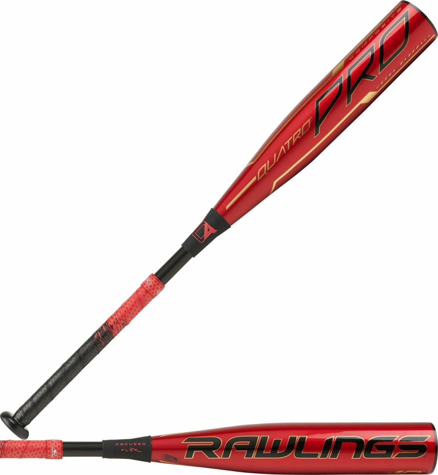 Rawlings 2020 Quatro Pro (-10) 2 3/4" USSSA Bat - Red Gold 3 Rawlings 2020 Quatro Pro (-10) 2 3/4" USSSA Bat - Red Gold