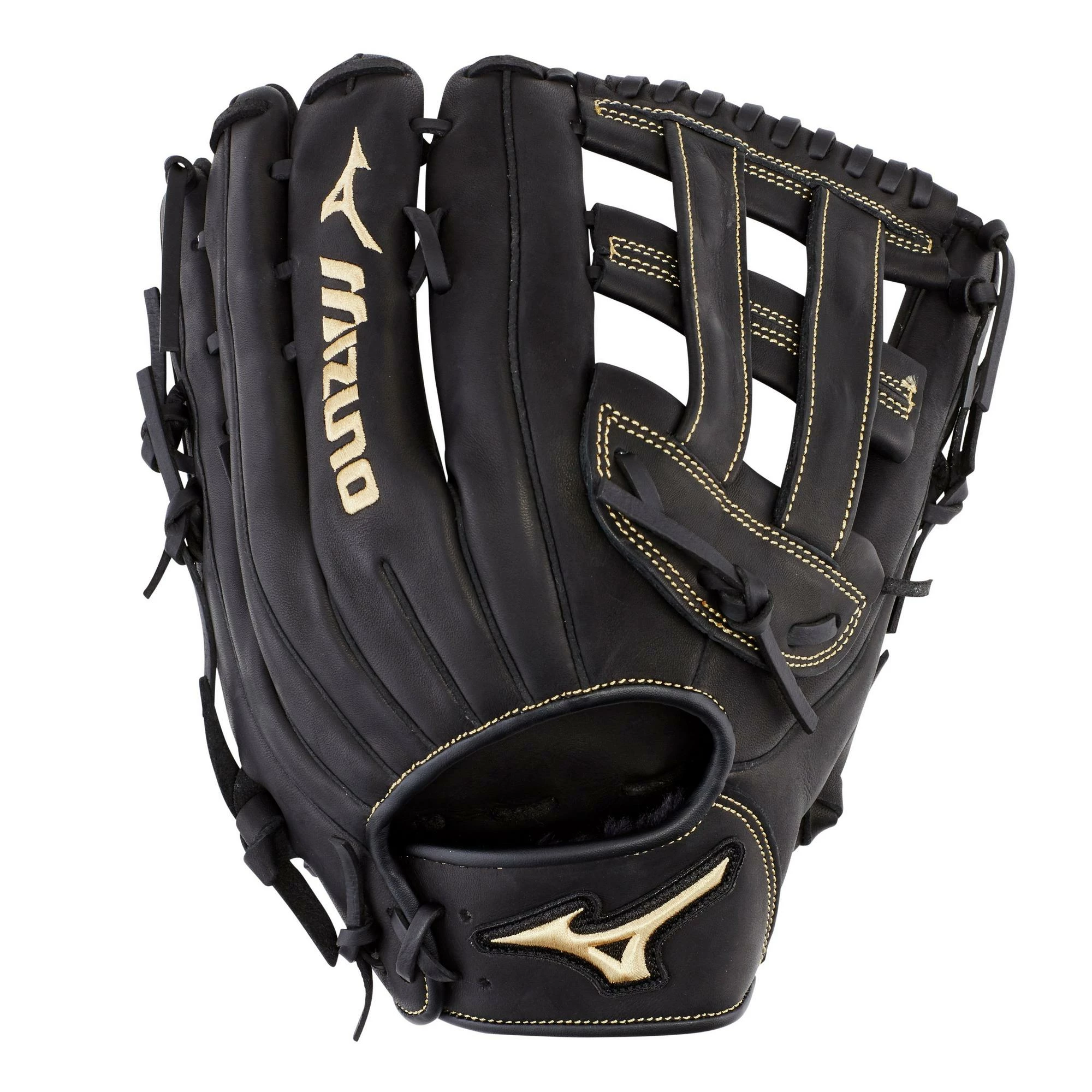 Mizuno MVP Slowpitch 13.00" Infield/Outfield Glove GMVP1300P3S - Black 3 Mizuno MVP Slowpitch 13.00" Infield/Outfield Glove GMVP1300P3S - Black