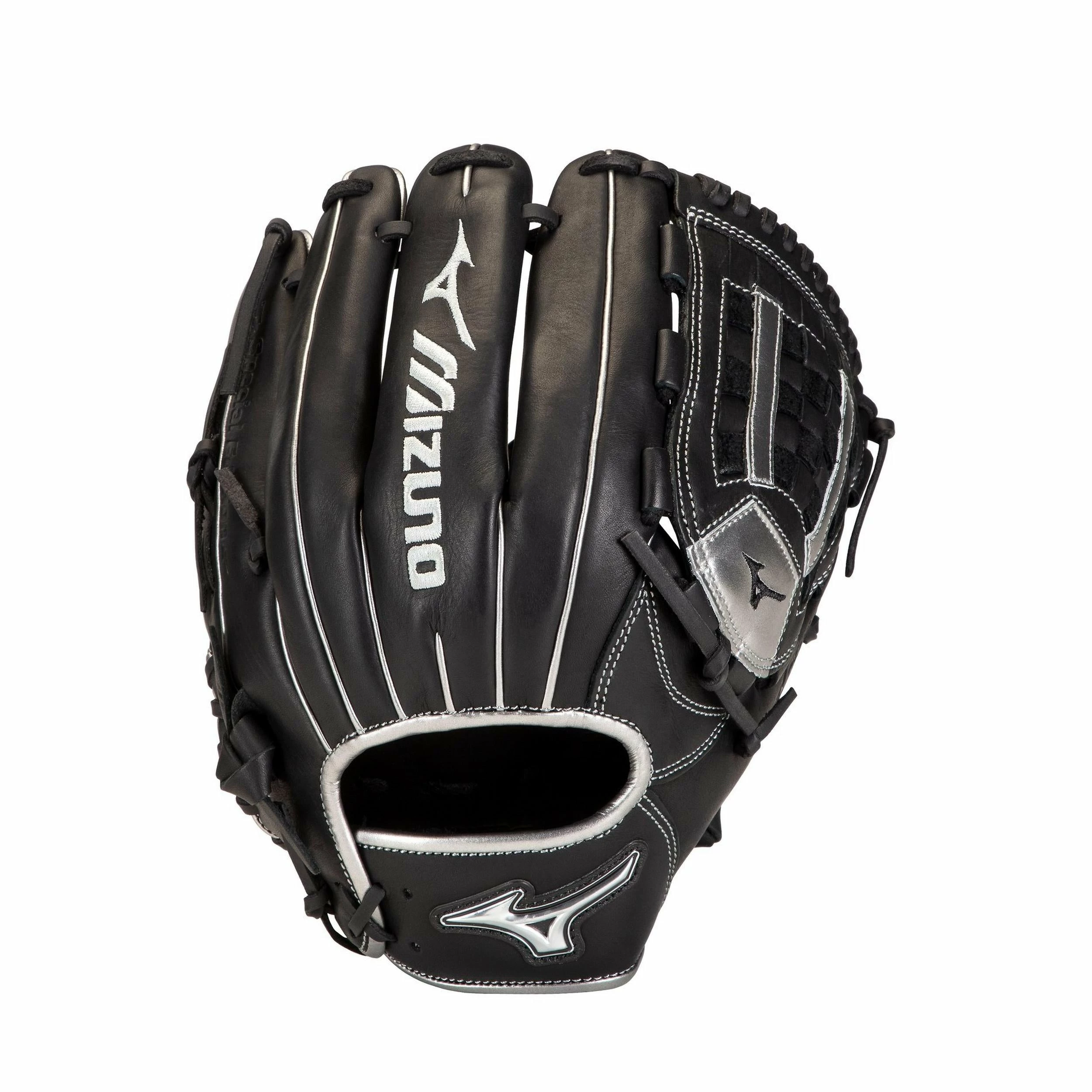 Mizuno MVP Prime SE 12.00" Infield Glove - Black Silver 3 Mizuno MVP Prime SE 12.00" Infield Glove - Black Silver