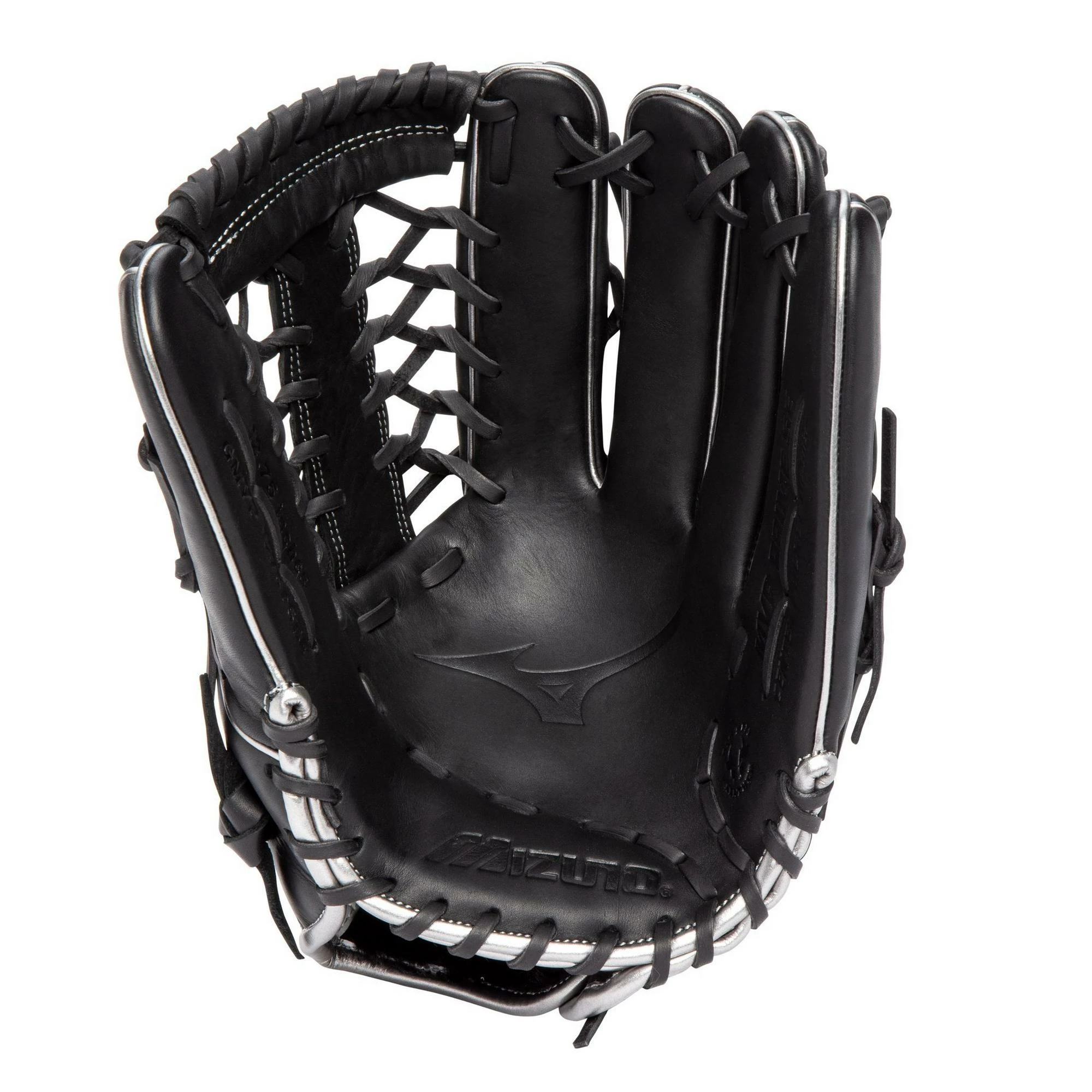 Mizuno MVP Prime SE 12.75" Outfield Glove - Black Silver 4 Mizuno MVP Prime SE 12.75" Outfield Glove - Black Silver - Image 2