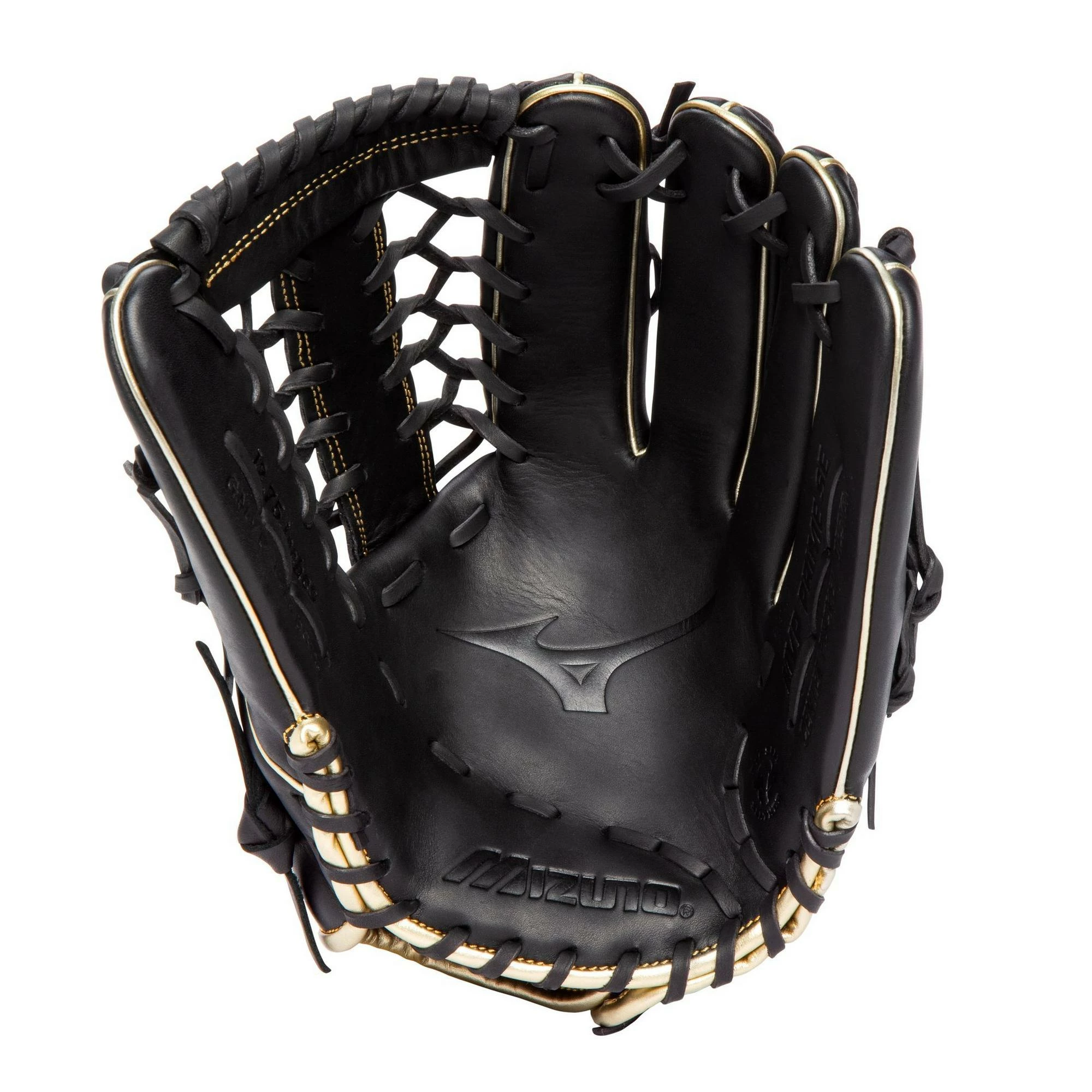 Mizuno MVP Prime SE 12.75" Outfield Glove - Black Gold 4 Mizuno MVP Prime SE 12.75" Outfield Glove - Black Gold - Image 2