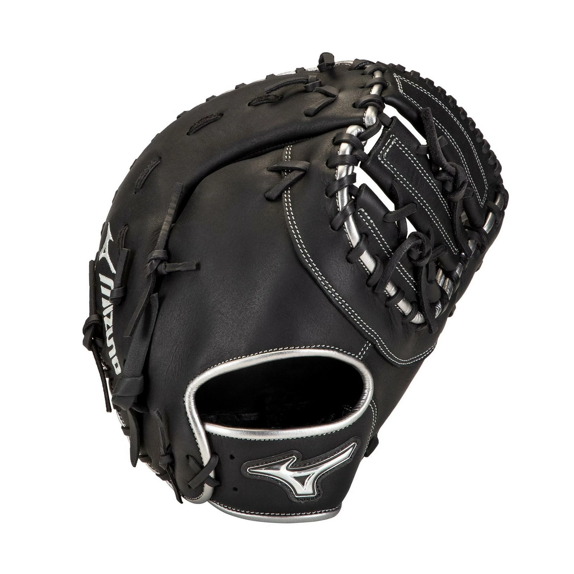 Mizuno MVP Prime SE 12.50" 1st Base Mitt - Black Silver 3 Mizuno MVP Prime SE 12.50" 1st Base Mitt - Black Silver