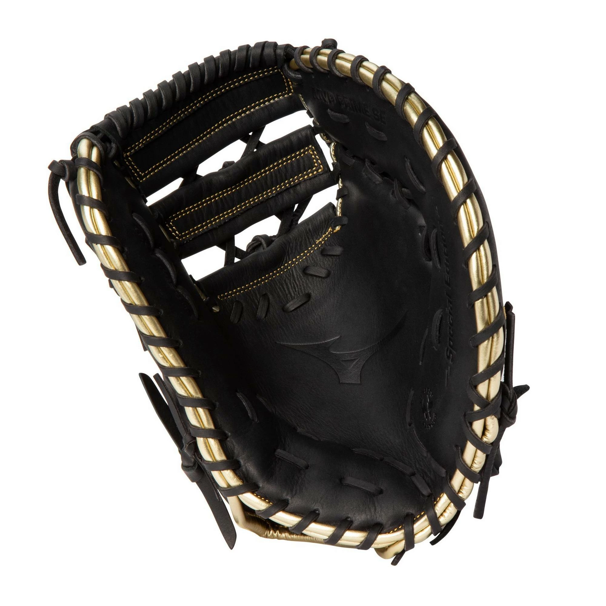Mizuno MVP Prime SE 12.50" 1st Base Mitt - Black Gold 4 Mizuno MVP Prime SE 12.50" 1st Base Mitt - Black Gold - Image 2