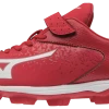 Mizuno Select Nine Low Molded Cleats - Red White