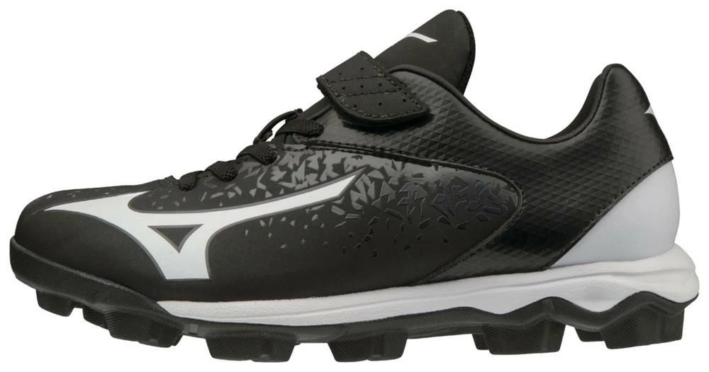 Mizuno Youth Select Nine JR Low Molded Cleats - Black White 3 Mizuno Youth Select Nine JR Low Molded Cleats - Black White