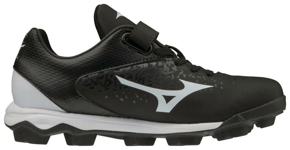 Mizuno Youth Select Nine JR Low Molded Cleats - Black White 4 Mizuno Youth Select Nine JR Low Molded Cleats - Black White - Image 2