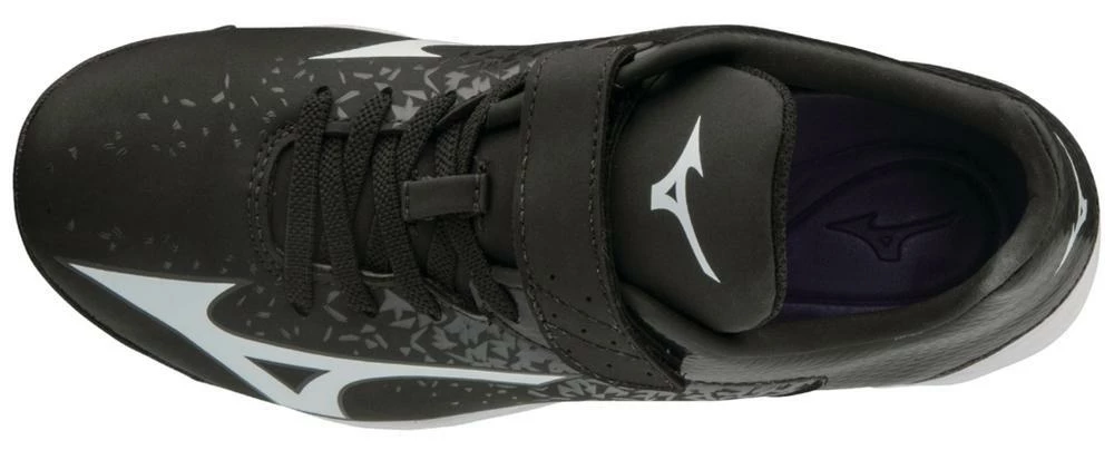 Mizuno Youth Select Nine JR Low Molded Cleats - Black White 6 Mizuno Youth Select Nine JR Low Molded Cleats - Black White - Image 4