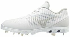 Mizuno 9-Spike Ambition Low Metal Cleats - White