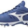 Mizuno 9-Spike Ambition Low Metal Cleats - Royal White