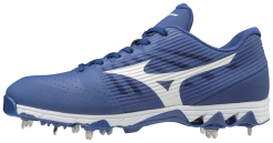 Mizuno 9-Spike Ambition Low Metal Cleats - Royal White