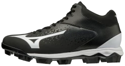 Mizuno Select Nine TPU Mid Molded Cleat - Black White