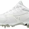 Mizuno 9-Spike Swift 6 Cleats - White 2 Mizuno 9-Spike Swift 6 Cleats - White -Rawlings Shop 320588 0000