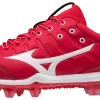 Mizuno Women's 9-Spike Advanced Finch Elite 5 FP Cleats - Red White -Rawlings Shop 320639 1000