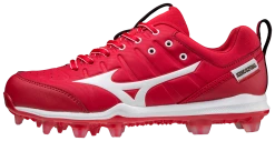 Mizuno Women's 9-Spike Advanced Finch Elite 5 FP Cleats - Red White