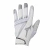 Mizuno F-257 Women's Softball Batting Gloves - White Silver -Rawlings Shop 330391 0073