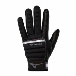 Mizuno B-130 Batting Gloves - Black Charcoal