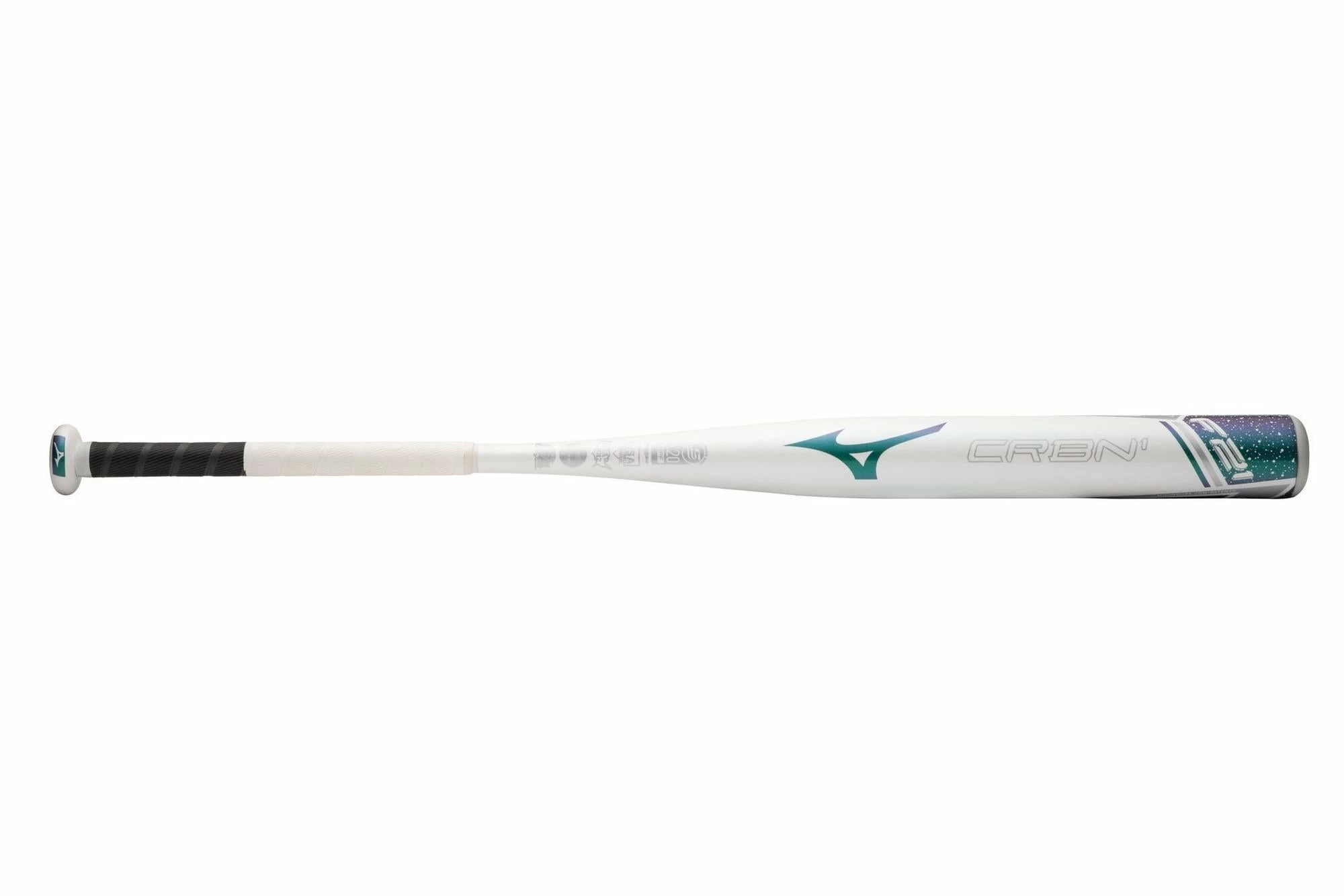 Mizuno F21-CRBN1 (-10) Fastpitch Bat - White Purple 4 Mizuno F21-CRBN1 (-10) Fastpitch Bat - White Purple - Image 2