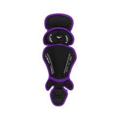 Mizuno Samurai Youth 14 1/2" Shin Guards 380383 - Black Purple -Rawlings Shop 380383 9060 01