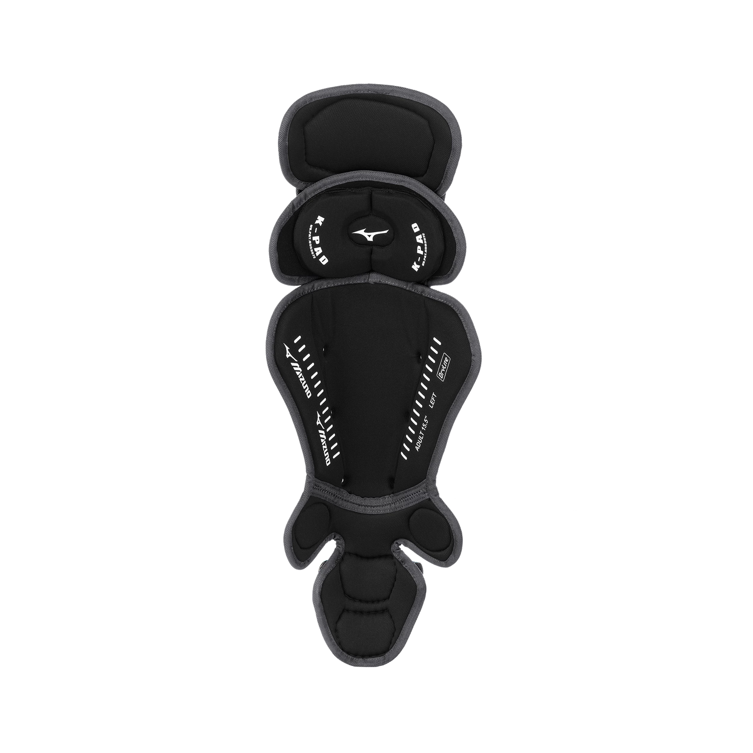 Mizuno Samurai Youth 14 1/2" Shin Guards 380383 - Black Gray 4 Mizuno Samurai Youth 14 1/2" Shin Guards 380383 - Black Gray - Image 2