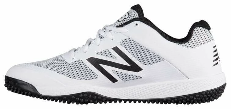 New Balance T4040v4 Turf Synthetic Mesh Shoes - White Black 4 New Balance T4040v4 Turf Synthetic Mesh Shoes - White Black - Image 2