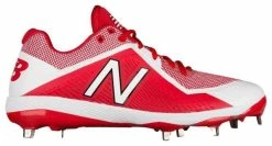 New Balance Pedroia L4040v4 Low Cut Metal Cleat - Red