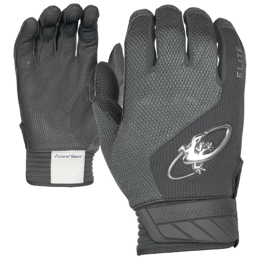 Lizard Skins Komodo Elite V2 Batting Gloves - Graphite 3 Lizard Skins Komodo Elite V2 Batting Gloves - Graphite