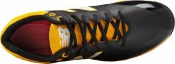 New Balance L4040v5 Low Cut Metal Cleat - Black Yellow -Rawlings Shop L4040BY5 BlackYellow TOP