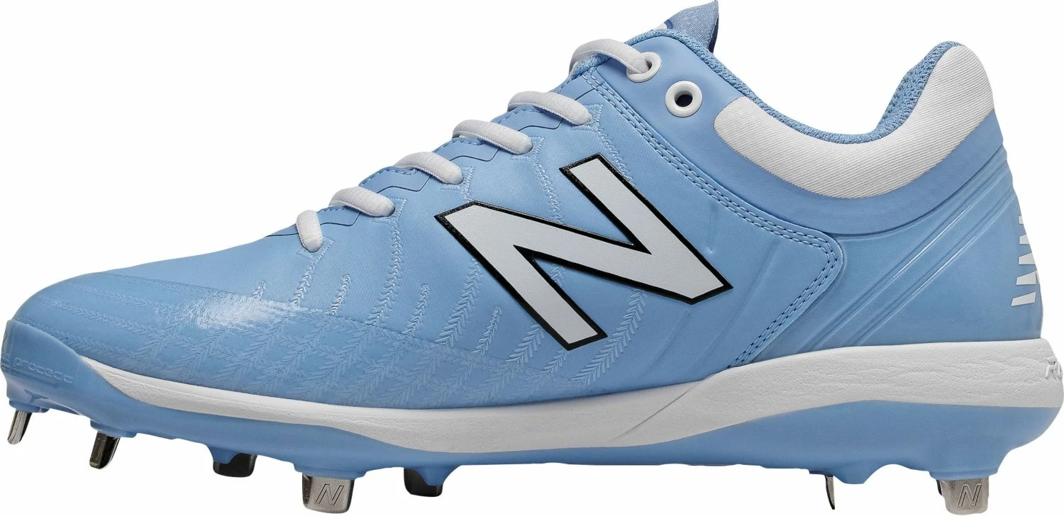 New Balance L4040v5 Low Cut Metal Cleat - Columbia Blue White 4 New Balance L4040v5 Low Cut Metal Cleat - Columbia Blue White - Image 2