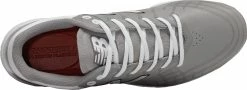New Balance L4040v5 Low Cut Metal Cleat - Gray White -Rawlings Shop L4040TG5 GREYWHITE TOP