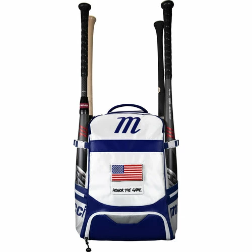 Marucci Dynamo Batpack - White Navy 5 Marucci Dynamo Batpack - White Navy - Image 3