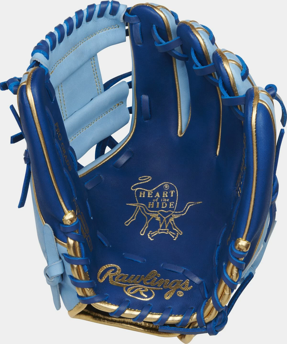Rawlings 2022 11.25" HOH R2G ContoUR Fit Infield Glove PROR312U-2R - Colubia Blue Royal 4 Rawlings 2022 11.25" HOH R2G ContoUR Fit Infield Glove PROR312U-2R - Colubia Blue Royal - Image 2