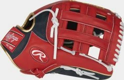 Rawlings 2022 Ronald Acuña Jr. Pro Preferred 12.75" Outfield Glove PROSRA13-RH - Cardinal White -Rawlings Shop PROSRA13 3
