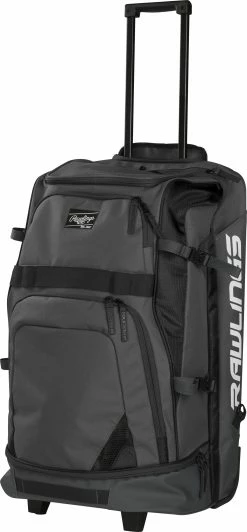 Rawlings R1801 Wheeled Catcher's Bag - Black