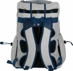 Rawlings R800 Softball Backpack - Gray Navy -Rawlings Shop R800 GREYNAVY BCK