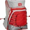 Rawlings R800 Softball Backpack - Gray Scarlet -Rawlings Shop R800 S Scarlet AR