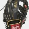 Rawlings 2021 R9 Series 11.50" 200-Pattern Infield Glove R9204-2BG - Black Gold -Rawlings Shop R9204 2BG 2