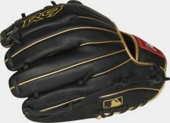 Rawlings 2021 R9 Series 11.50" 200-Pattern Infield Glove R9204-2BG - Black Gold -Rawlings Shop R9204 2BG 4