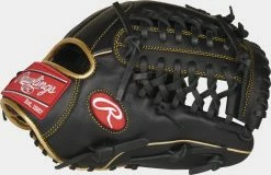 Rawlings 2021 R9 Series 11.75" Infield/Pitcher's Glove R9205-4BG - Black Gold -Rawlings Shop R9205 4BG 3