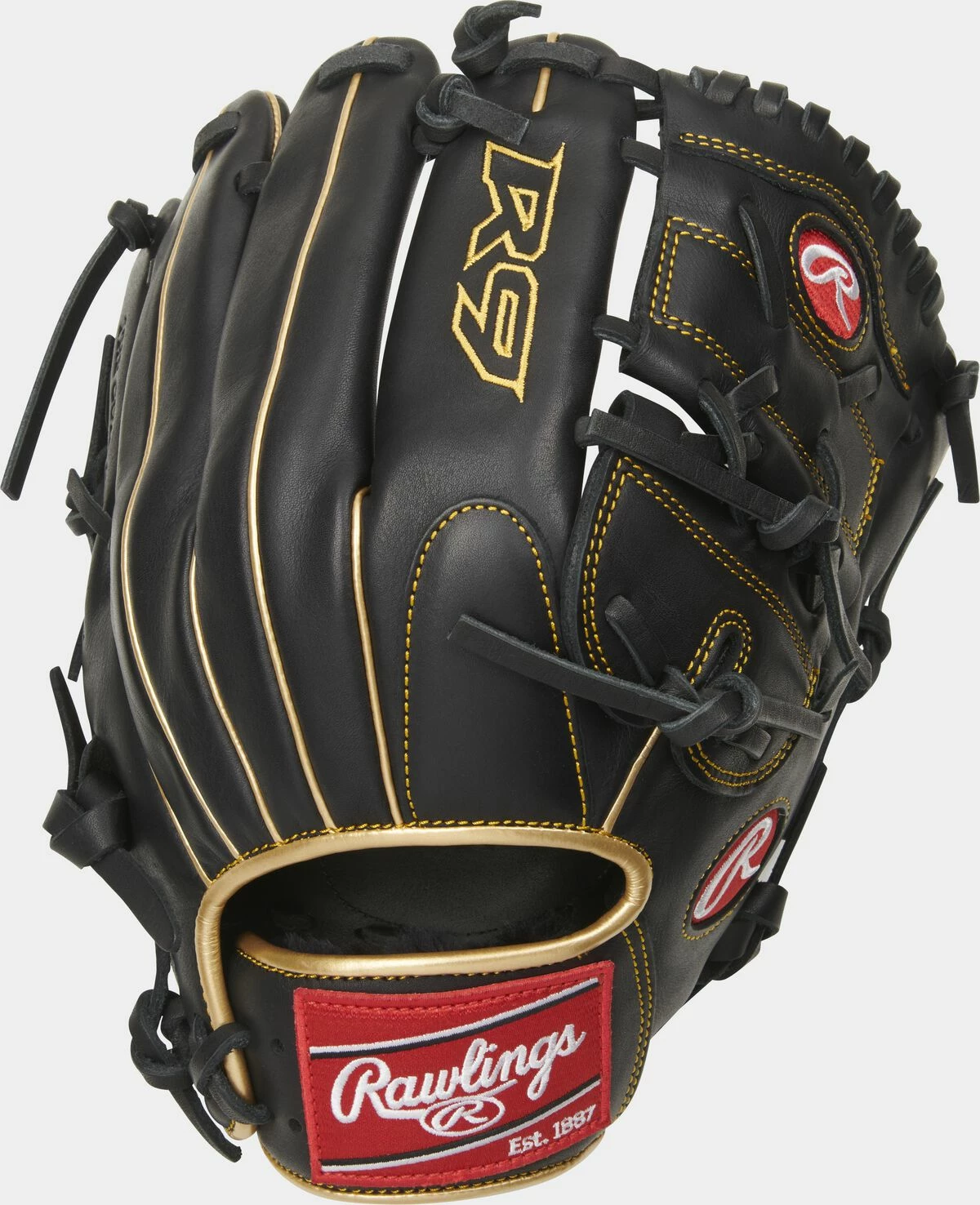 Rawlings 2021 R9 Series 12.00" Infield/Pitcher's Glove R9206-9BG - Black Gold 3 Rawlings 2021 R9 Series 12.00" Infield/Pitcher's Glove R9206-9BG - Black Gold