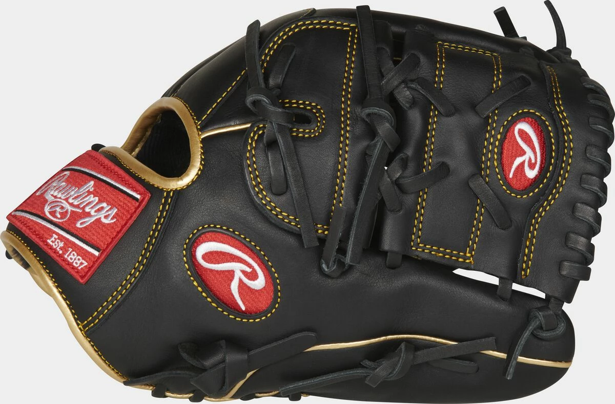 Rawlings 2021 R9 Series 12.00" Infield/Pitcher's Glove R9206-9BG - Black Gold 5 Rawlings 2021 R9 Series 12.00" Infield/Pitcher's Glove R9206-9BG - Black Gold - Image 3
