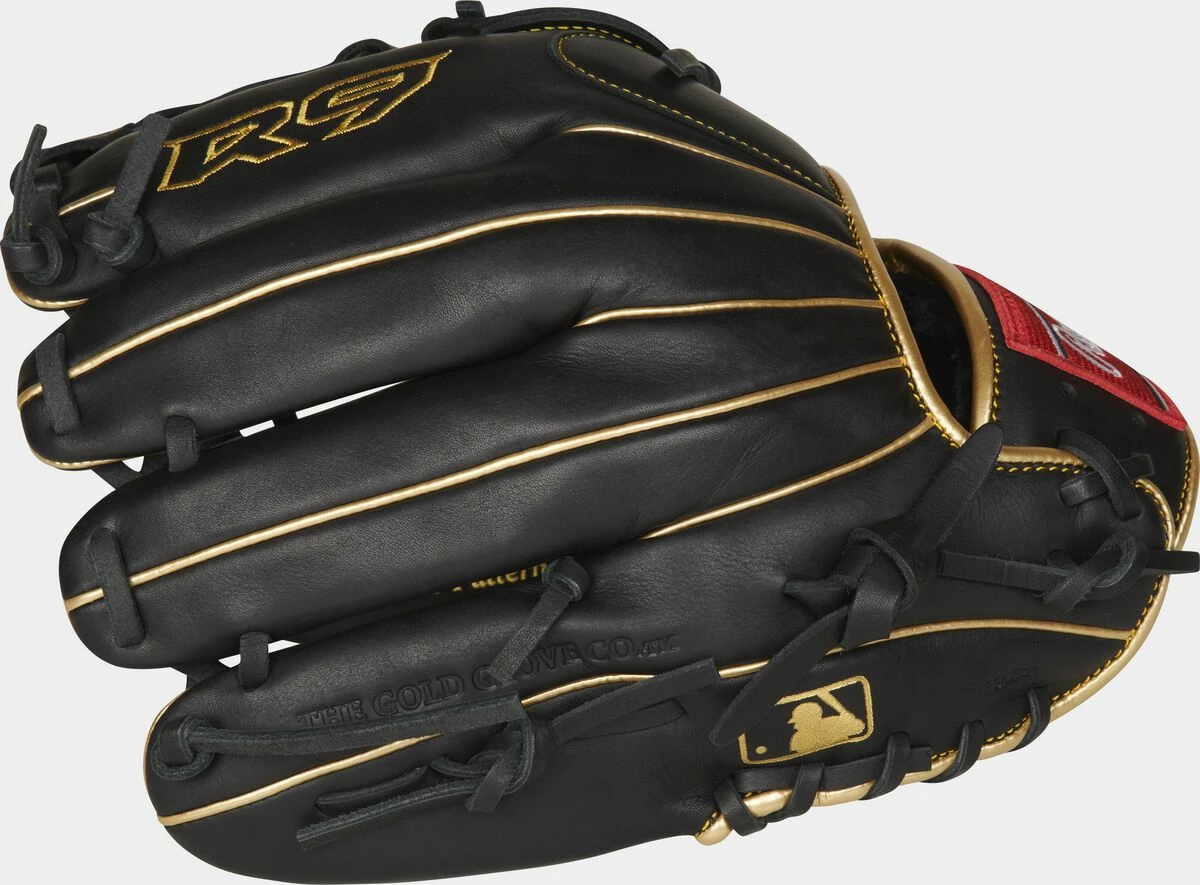 Rawlings 2021 R9 Series 12.00" Infield/Pitcher's Glove R9206-9BG - Black Gold 6 Rawlings 2021 R9 Series 12.00" Infield/Pitcher's Glove R9206-9BG - Black Gold - Image 4
