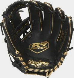 Rawlings 2021 R9 Series 11.50" 31-Pattern Infield Glove R9314-2BG - Black Gold -Rawlings Shop R9314 2BG 1