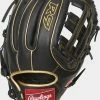 Rawlings 2021 R9 Series 11.75" Infield Glove R9315-6BG - Black Gold -Rawlings Shop R9315 6BG 2