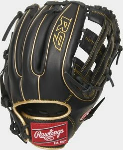 Rawlings 2021 R9 Series 11.75" Infield Glove R9315-6BG - Black Gold