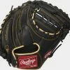 Rawlings 2021 R9 Series 32.50" Catcher's Mitt R9CM325BG - Black Gold -Rawlings Shop R9CM325BG 2
