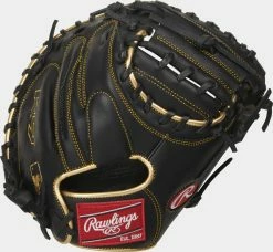 Rawlings 2021 R9 Series 32.50" Catcher's Mitt R9CM325BG - Black Gold