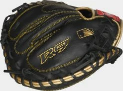 Rawlings 2021 R9 Series 32.50" Catcher's Mitt R9CM325BG - Black Gold -Rawlings Shop R9CM325BG 4