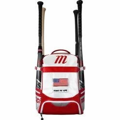 Marucci Dynamo Batpack - White Red 7 Marucci Dynamo Batpack - White Red -Rawlings Shop Scar Front Bats 54116.1631139239