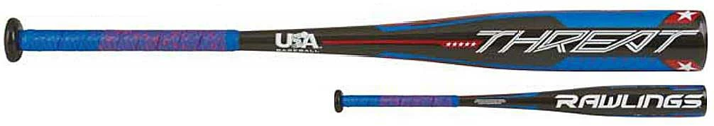 Rawlings 2022 Threat 2 5/8" Barrel (-12) USA Bat - Blue Black 3 Rawlings 2022 Threat 2 5/8" Barrel (-12) USA Bat - Blue Black